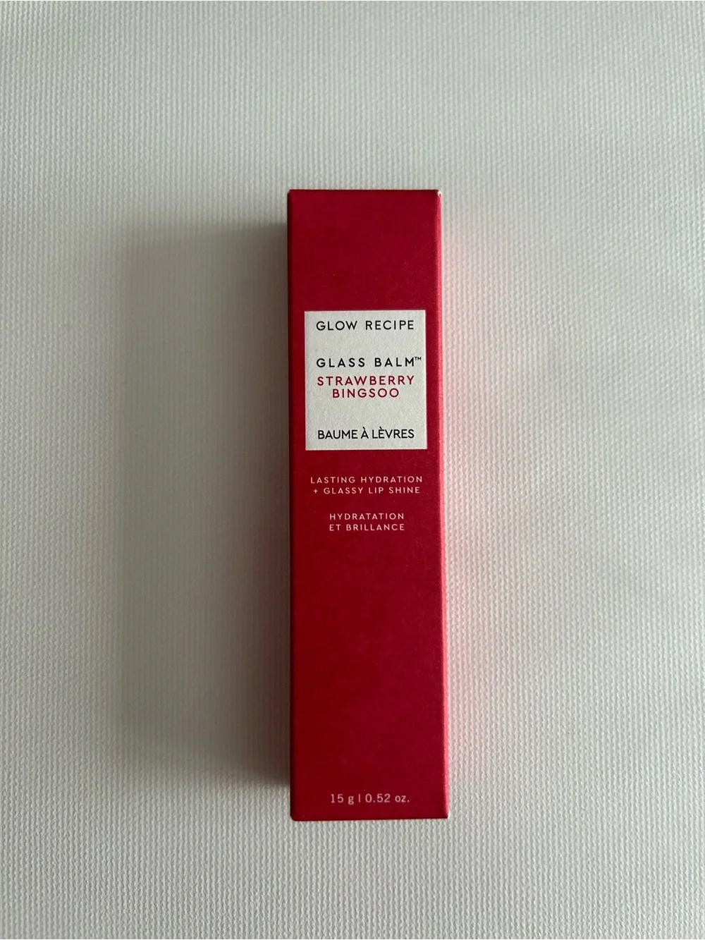 GLOW RECIPE GLASS BALM LIP TREATMENT- STRAWBERRY BINGSOO